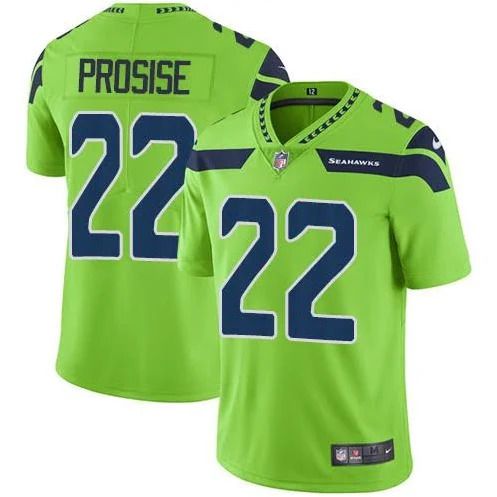 Men Seattle Seahawks 22 C.J Prosise Nike Green Vapor Limited NFL Jersey